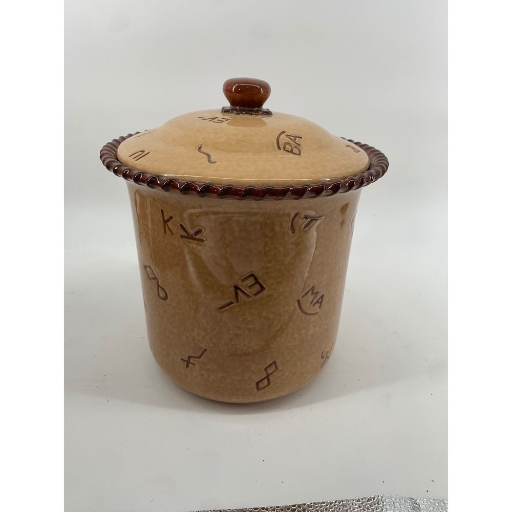 Montana Lifestyles Silversmiths Branded Canister Jar w/ Lid Cowboy Western
